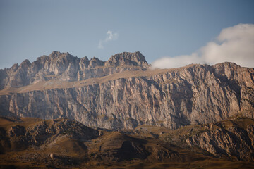 mountains in the morning