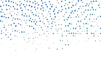 Light Blue, Green vector template with poker symbols.