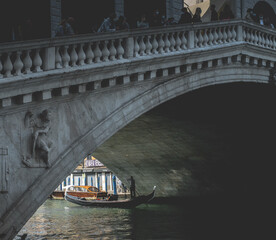 Fototapeta na wymiar Rialto Bridge in Venice, Italy