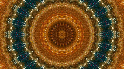 Abstract kaleidoscope background. Beautiful multicolor kaleidoscope texture. Unique kaleidoscope design.