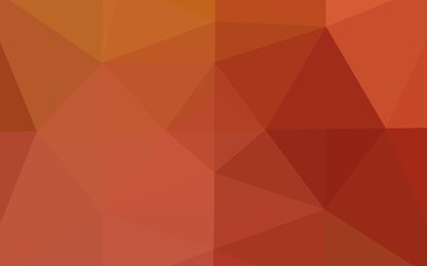 Light Orange vector abstract polygonal layout.