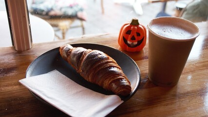 Halloween coffee decoration