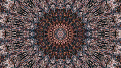 Abstract kaleidoscope background. Beautiful multicolor kaleidoscope texture. Unique kaleidoscope design.