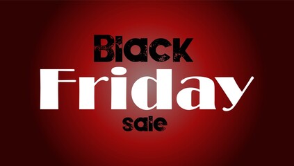Black Friday sale inscription design template. Black Friday banner. Vector illustration