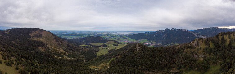 Fototapeta premium View of Lake Starnberg from Brauneck mountain