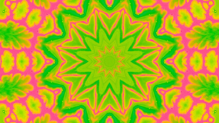 Abstract kaleidoscope background. Beautiful multicolor kaleidoscope texture. Unique kaleidoscope design.