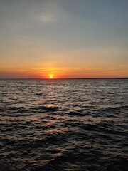 sunset over the sea