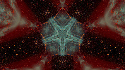 Abstract kaleidoscope background. Beautiful multicolor kaleidoscope texture. Unique kaleidoscope design.