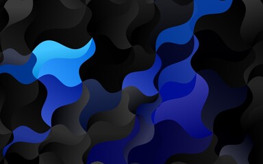 Light BLUE vector template with bubble shapes.