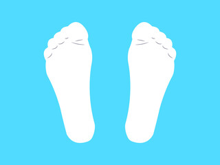 foot icon vector illustration eps10