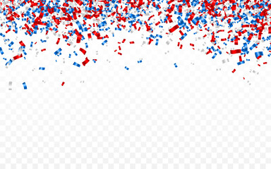 Colorful confetti. Celebration carnival falling shiny glitter confetti. Luxury greeting card. Vector illustration