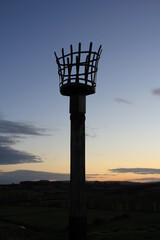 Beacons or fire beacon are a warning signal system of historical Uk lit on hills in coastal areas of England and Scotland to signal invading lit in medieval