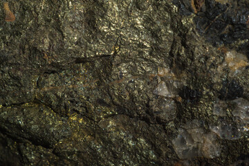 stone surface with golden splashes close-up, texture, background, wallpaper, pattern, abstraction