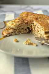 Protein pancakes. Health breakfast