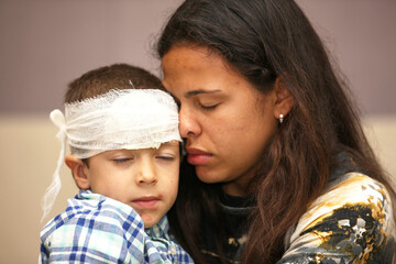 Mom feels sorry for injured baby