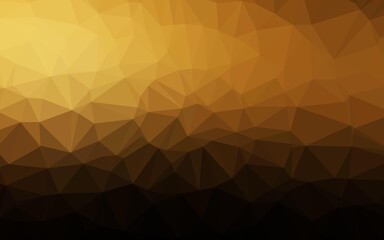 Dark Orange vector blurry triangle texture.