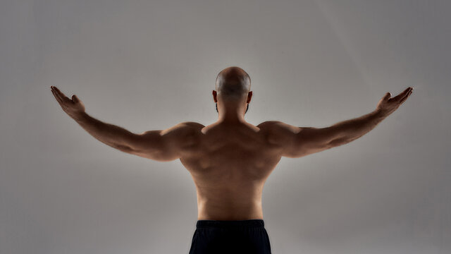 3,200+ Muscular Man With Arms Outstretched Stock Photos, Pictures &  Royalty-Free Images - iStock