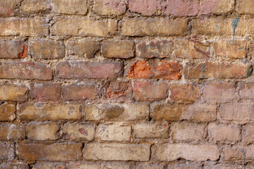 red and yellow brick wall texture grunge background.