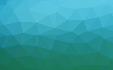 Fototapeta premium Light Blue, Green vector polygon abstract backdrop.