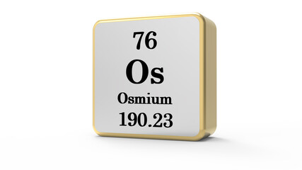3d Osmium Element Sign. Stock image	
