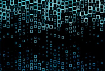 Dark BLUE vector backdrop with rhombus.