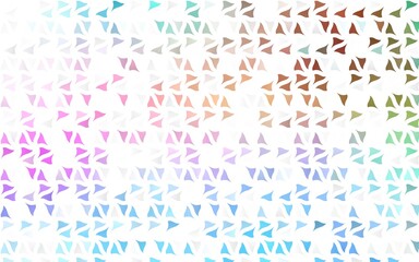 Light Multicolor, Rainbow vector cover in polygonal style.