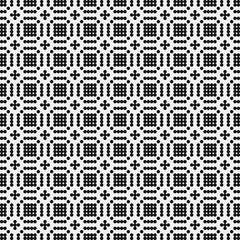 Fototapeta premium Abstract Cross Pattern Dots Logo generative computational art illustration