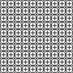 Fototapeta premium Abstract Cross Pattern Dots Logo generative computational art illustration
