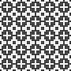 Abstract Cross Pattern Dots Logo generative computational art illustration