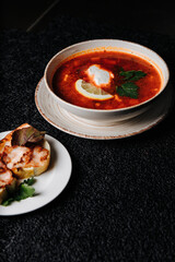 food, seafood, meal, shrimp, salad, dish, dinner, plate, cuisine, fish, delicious, fried, grilled, restaurant, chicken, gourmet, healthy, lunch, meat, vegetable, prawn, green, thai, rice, white