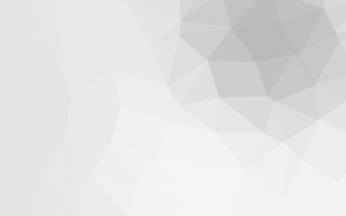 Light Silver, Gray vector polygonal pattern.
