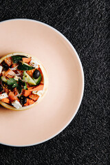 food, seafood, meal, shrimp, salad, dish, dinner, plate, cuisine, fish, delicious, fried, grilled, restaurant, chicken, gourmet, healthy, lunch, meat, vegetable, prawn, green, thai, rice, white