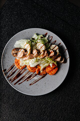 food, seafood, meal, shrimp, salad, dish, dinner, plate, cuisine, fish, delicious, fried, grilled, restaurant, chicken, gourmet, healthy, lunch, meat, vegetable, prawn, green, thai, rice, white