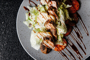 food, seafood, meal, shrimp, salad, dish, dinner, plate, cuisine, fish, delicious, fried, grilled, restaurant, chicken, gourmet, healthy, lunch, meat, vegetable, prawn, green, thai, rice, white