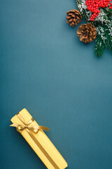 Christmas and New Year background with gifts