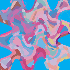 abstract colorful waves background. digital art. fashion texture.