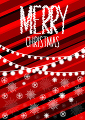 Vector illustration Christmas greeting card