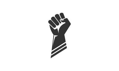 Clenched hand illustration vector design
