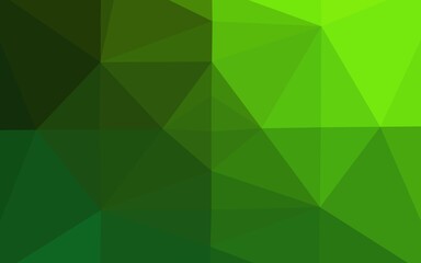 Light Green vector polygonal background.