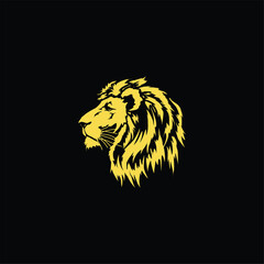 lion head logo vector art