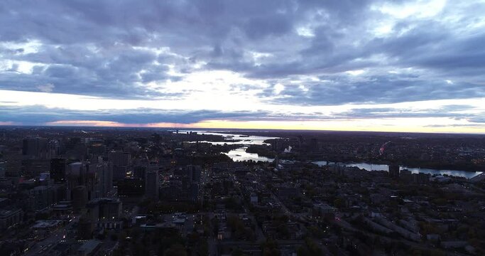 Ottawa Sunset Drone Video