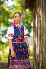 Slovak folklore. Slovak folk dancer.