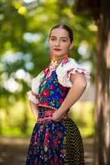 Slovak folklore. Slovak folk dancer.