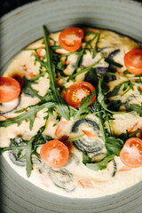 food, dinner, restaurant, salad, meal, plate, table, lunch, wine, dish, gourmet, meat, healthy, wedding, banquet, vegetables, glass, tomato, seafood, red, dining, buffet, cuisine, delicious, appetizer