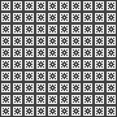 Fototapeta premium Abstract Cross Pattern Dots Logo generative computational art illustration