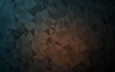 Obraz premium Dark Black vector blurry triangle pattern.