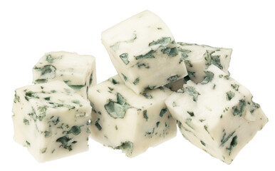 blue cheese isolated on a white background
