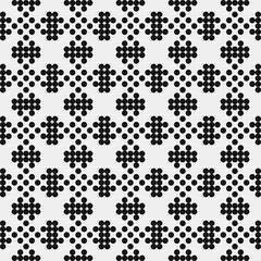Abstract Cross Pattern Dots Logo generative computational art illustration