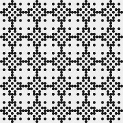 Abstract Cross Pattern Dots Logo generative computational art illustration