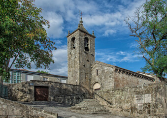 Fototapeta na wymiar Romanesque church in the charming village of Allariz, Ourense